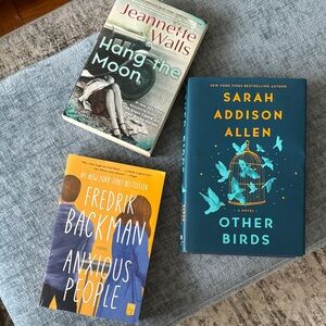 Bundle of Three Fiction Novels | Hang The Moon | Anxious People | Other Birds